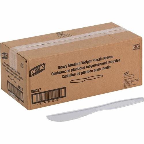 DIXIE Dixie Foods DXEKM217 Plastic Knives White 1000 Ct