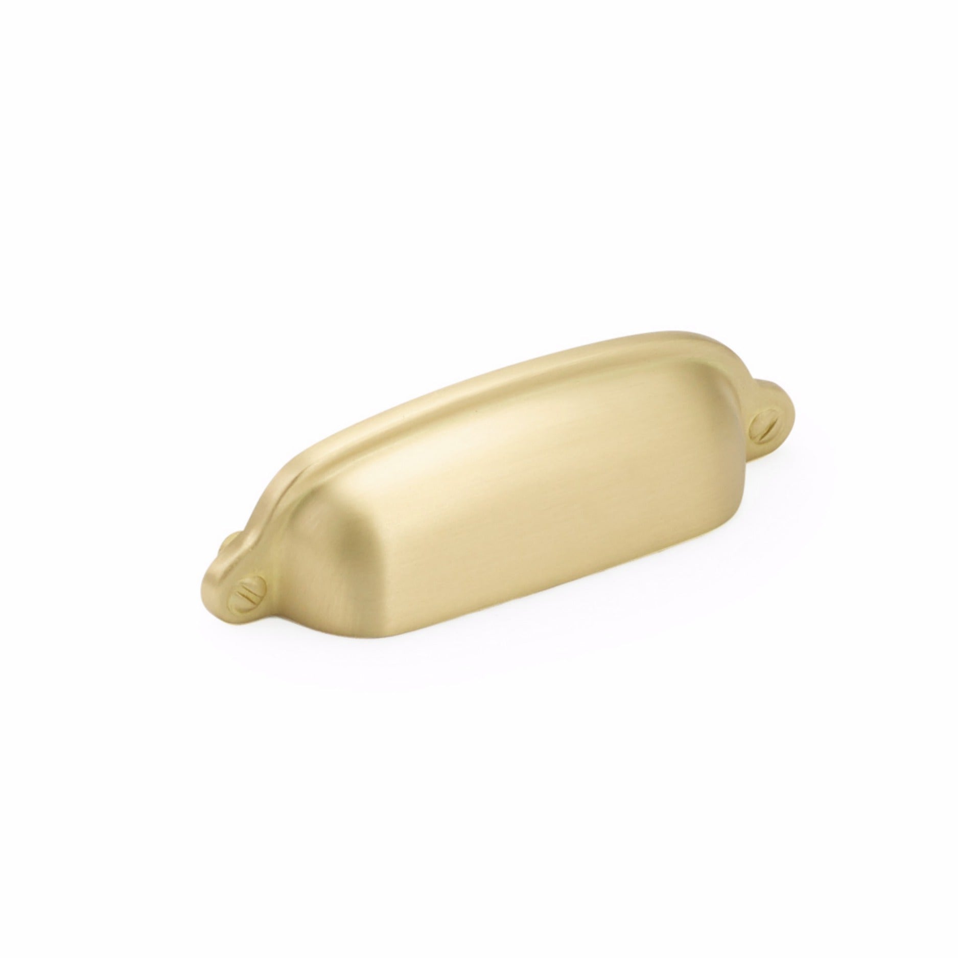 SCHAUB Schaub 743-SB Cup Pull 3 Inch Center to Center Satin Brass