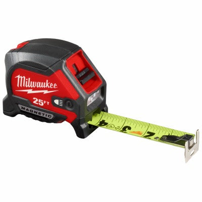 MILWAUKEE Milwaukee 48-22-0428 Magnetic Tape Measure Led 25 Feet