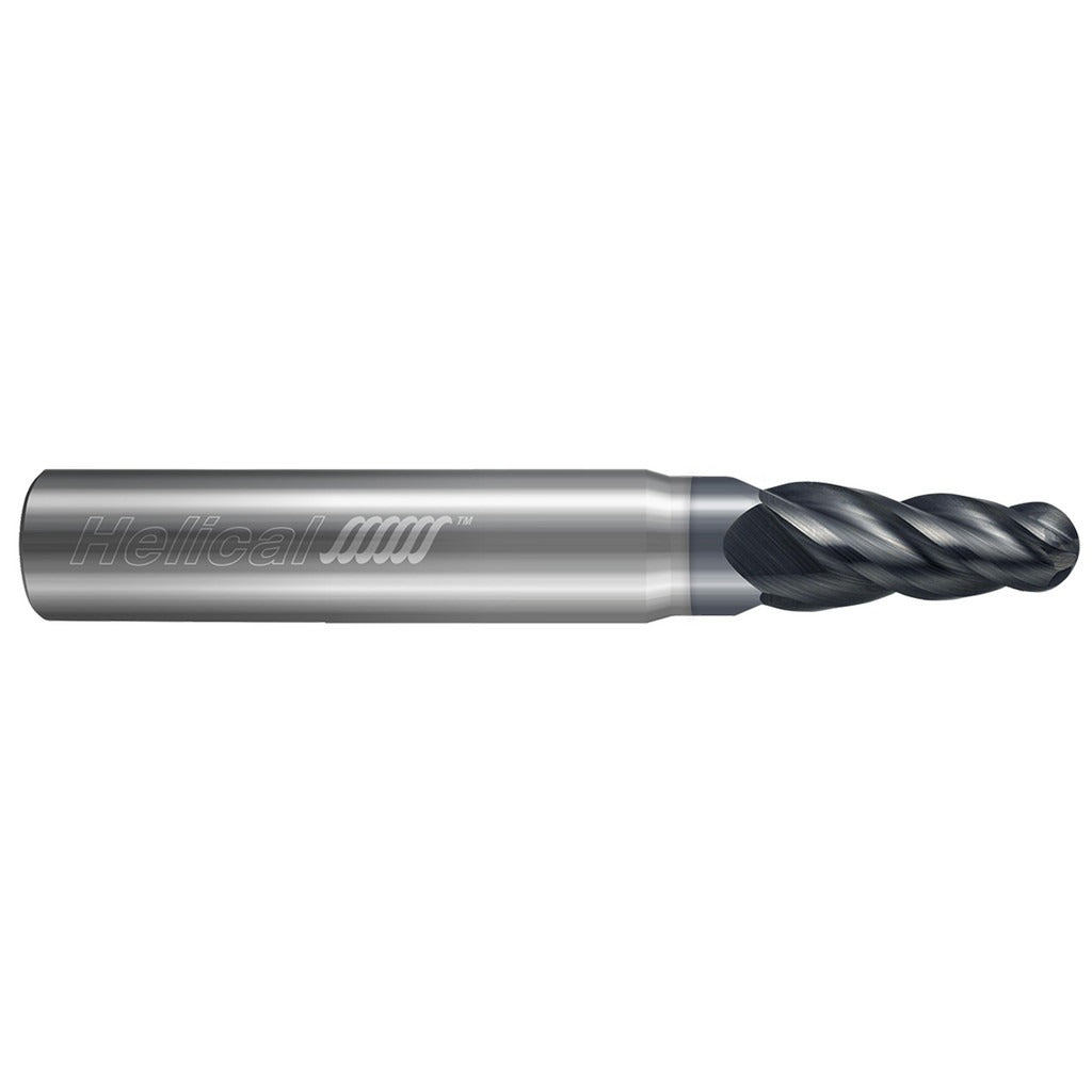 HELICAL SOLUTIONS Helical Solutions 84874 Tapered Ball End Mill 4 Flute