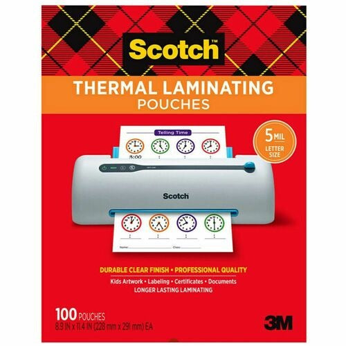 3M 3M MMMTP5854100 Thermal Laminating Pouches 100 Pack