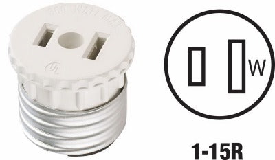 LEVITON Leviton Mfg Co 002-00125-000 Lampholder Outlet Adapter