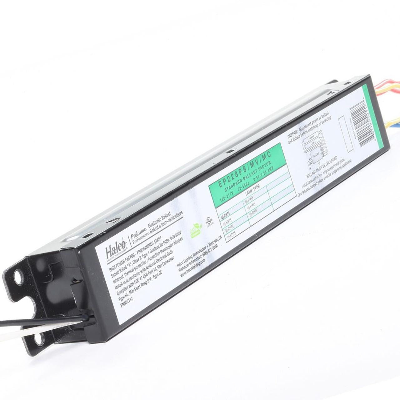 HALCO LIGHTING Halco Lighting 52112 Electronic Fluorescent Ballast T5 14-39W (2 Lamp) EP228PS/MV/MC