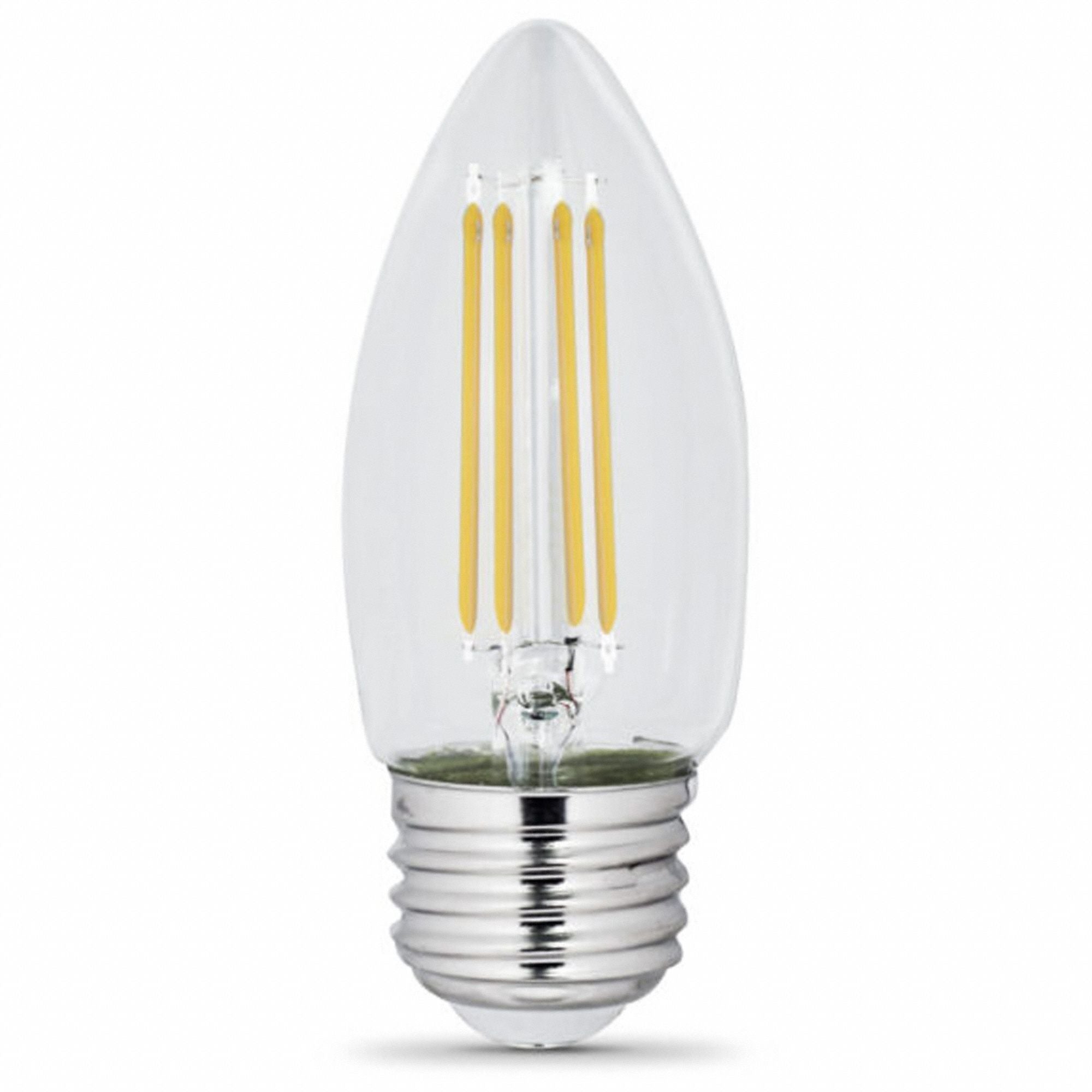 FEIT ELECTRIC Feit Electric BPETC40927CAFIL/2/RP B10 LED Bulb Medium E26 Base 3.3W (2 Pack) BPETC40927CAFIL/2/RP