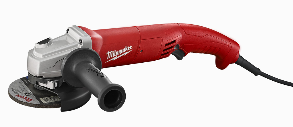 Milwaukee 6121-31A 11 Amp 5 In. Small Angle Grinder Trigger Grip, AC/DC, No Lock