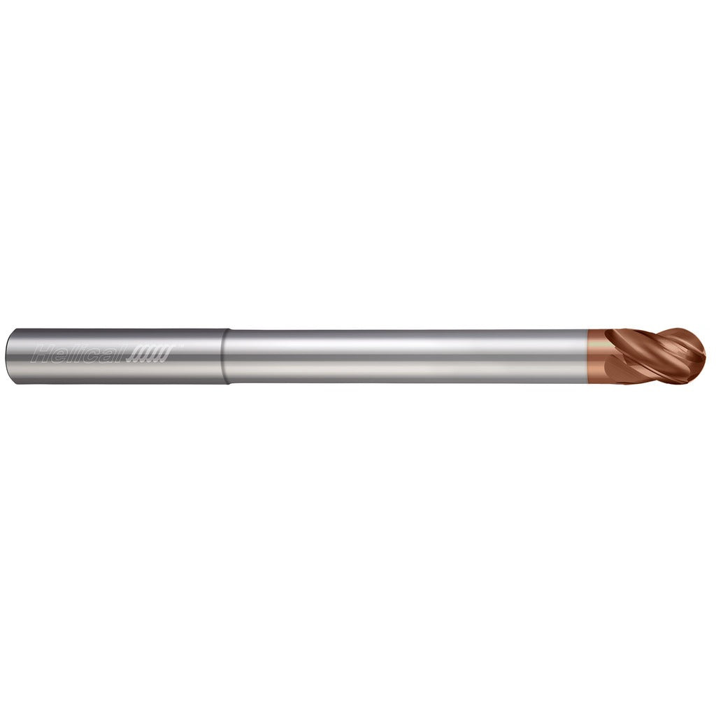 HELICAL SOLUTIONS Helical Solutions 86890 Ball End Mill 3/8 in 4 Flute Carbide