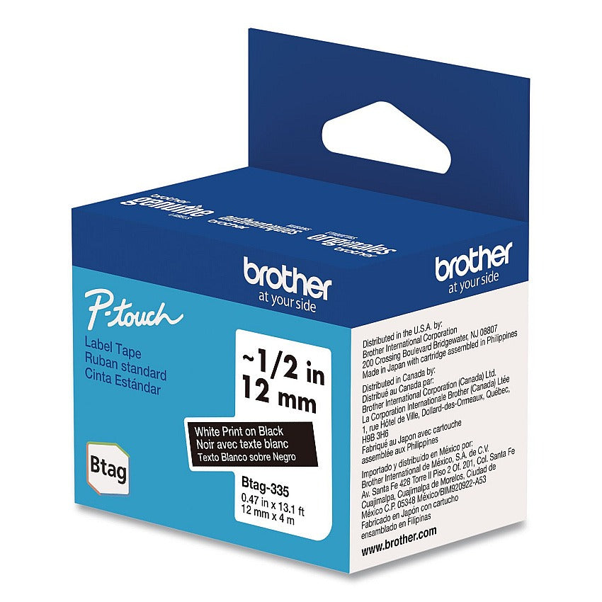 BROTHER Brother BRTBTAG335 P-touch BTAG-335 label tape 12 mm x 4 m (BRTBTAG335)