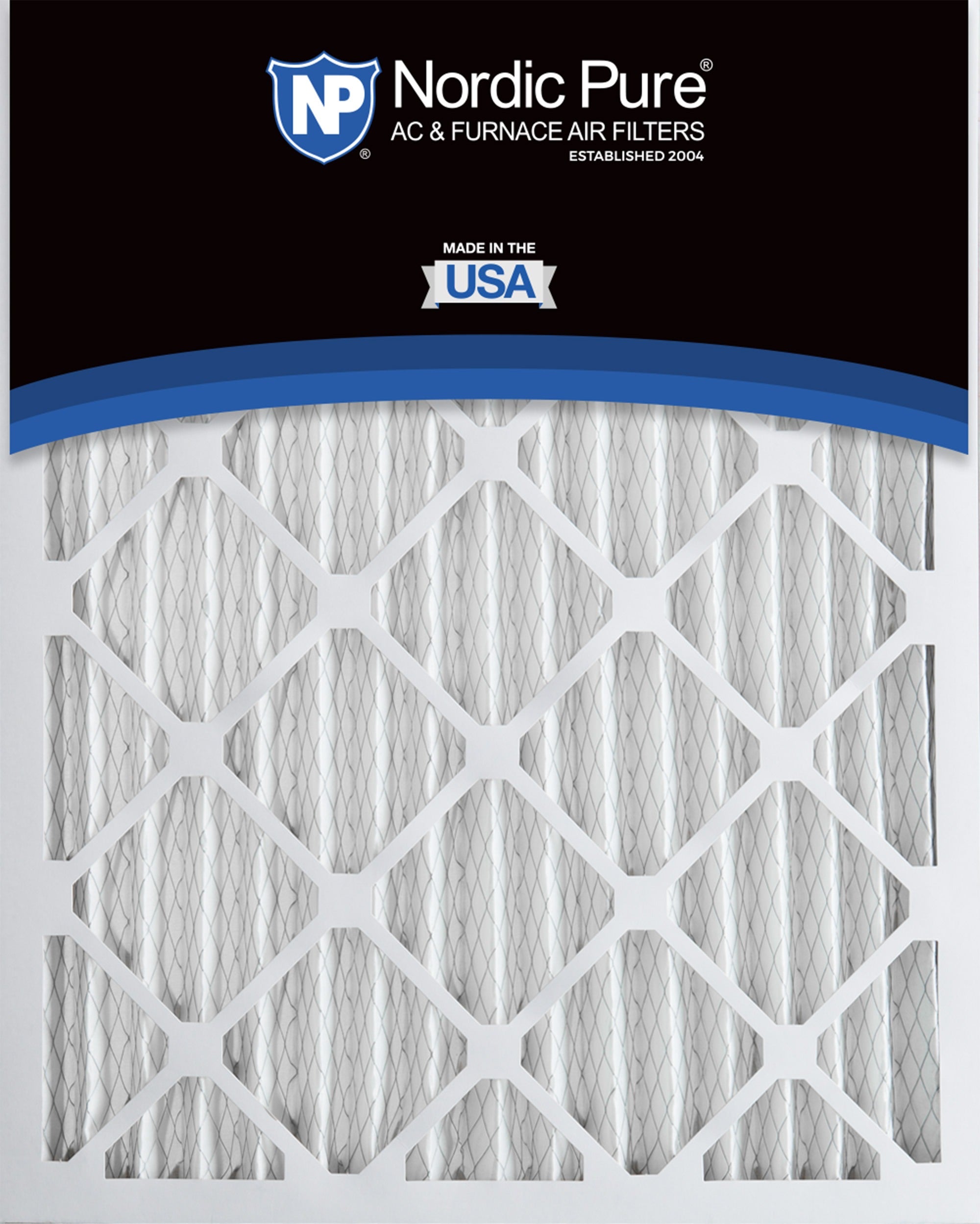 NORDIC PURE Nordic Pure 18x20x2M12-3 Merv 12 Pleated Air Filter 3 Pack