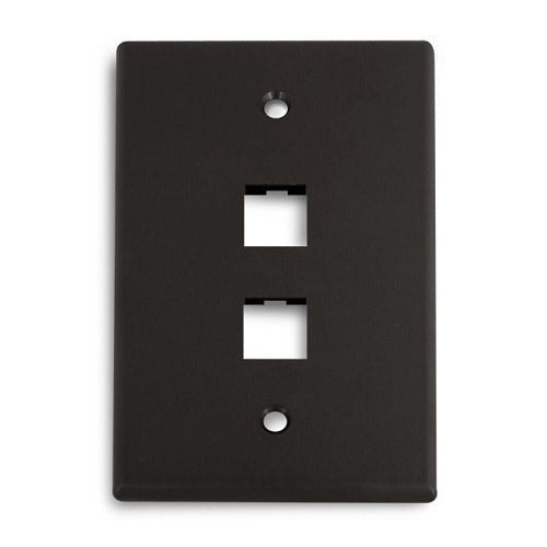WIREPATH Wirepath MIDI-2-BK 2-port Midi Faceplate Black