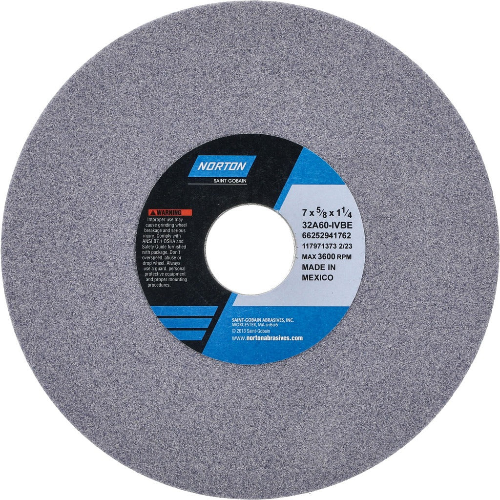 NORTON Norton 66252941762 Surface Grinding Wheel 60 Grit 7 in