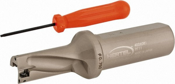 HERTEL Hertel 4006081 Indexable Insert Drill 3/4 in 2xd