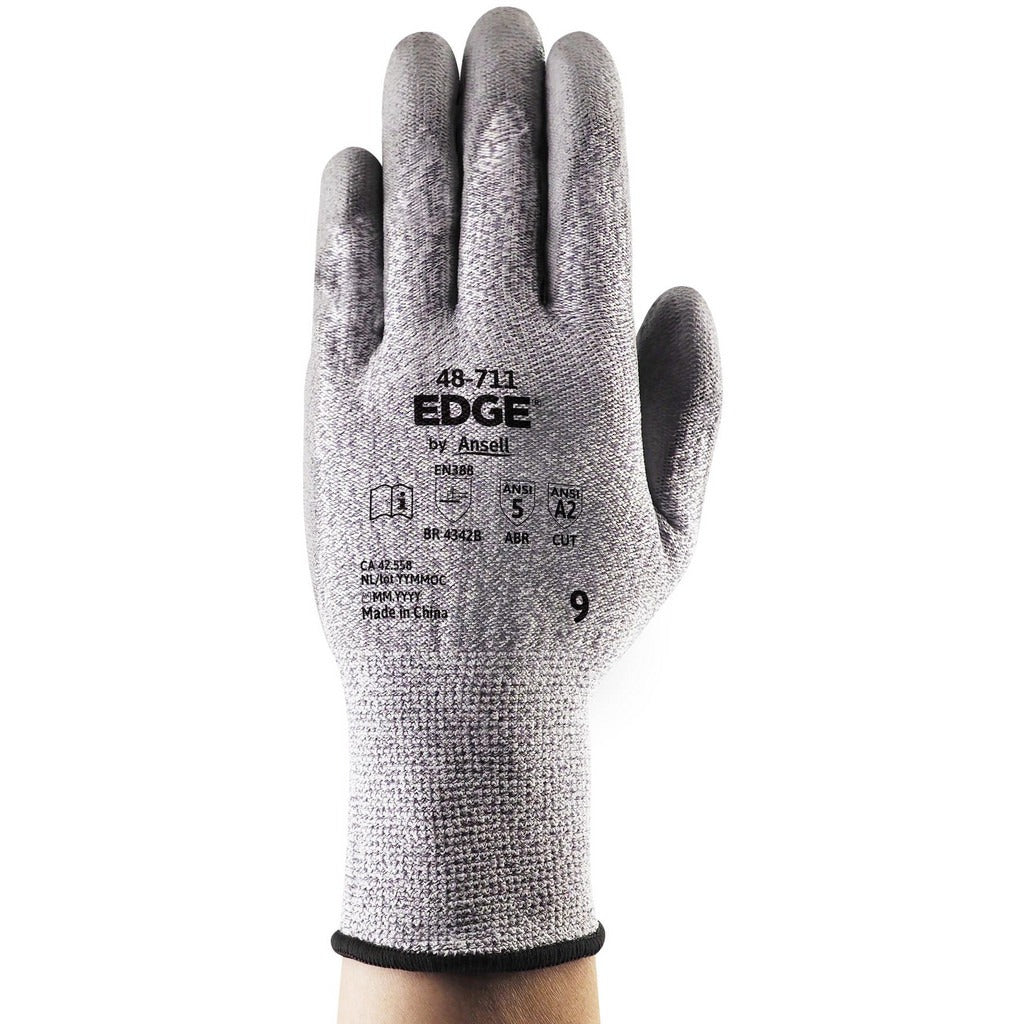 ANSELL Ansell 48711050 General Purpose Work Gloves 2x-small Gray