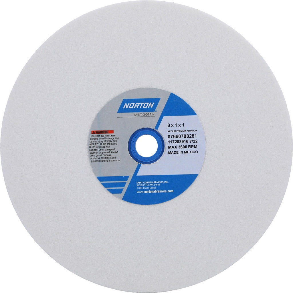 NORTON Norton 07660788281 Bench Grinding Wheel 8in 60 Grit