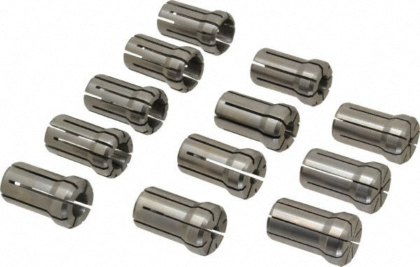 PARLEC Parlec DA180-S062 Double Angle Collet Set 12 Pc DA180