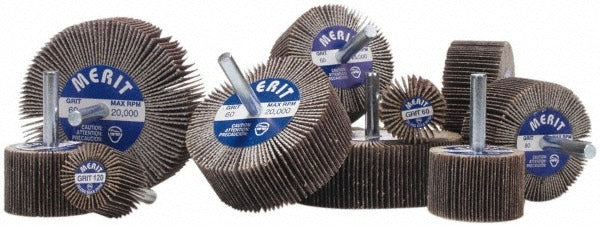 MERIT Merit Abrasives 08834130767 Mounted Flap Wheel 80 Grit
