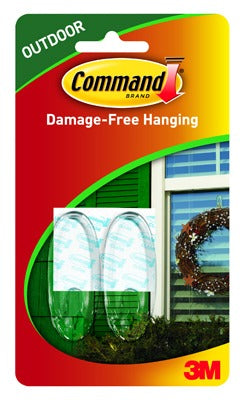 3M 3M Company 17091CLR-AWES Outdoor Window Hook Clear 2 Pack
