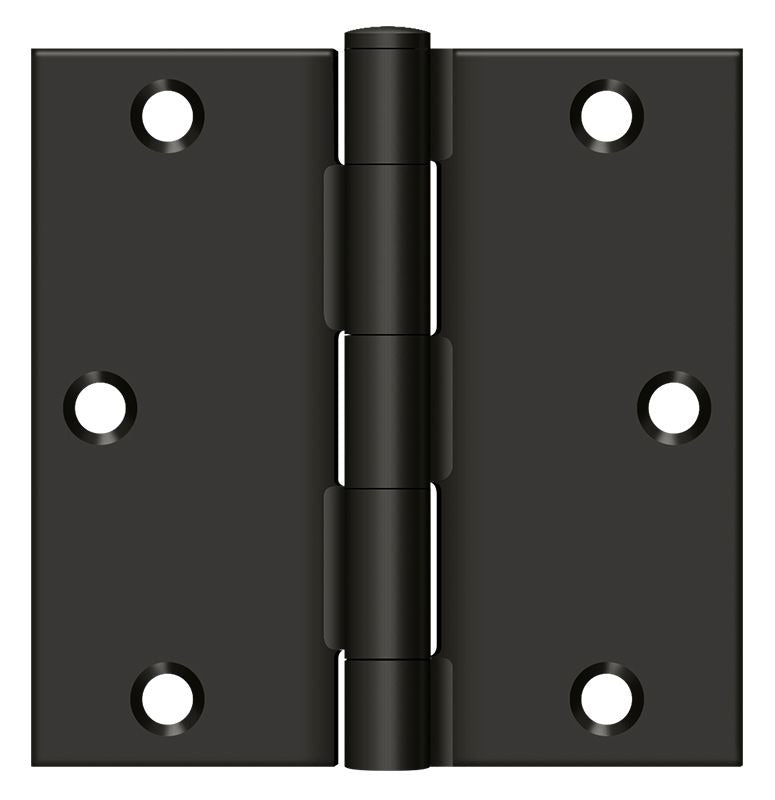 DELTANA Deltana S35U10B-R Square Door Hinge Oil Rubbed Bronze