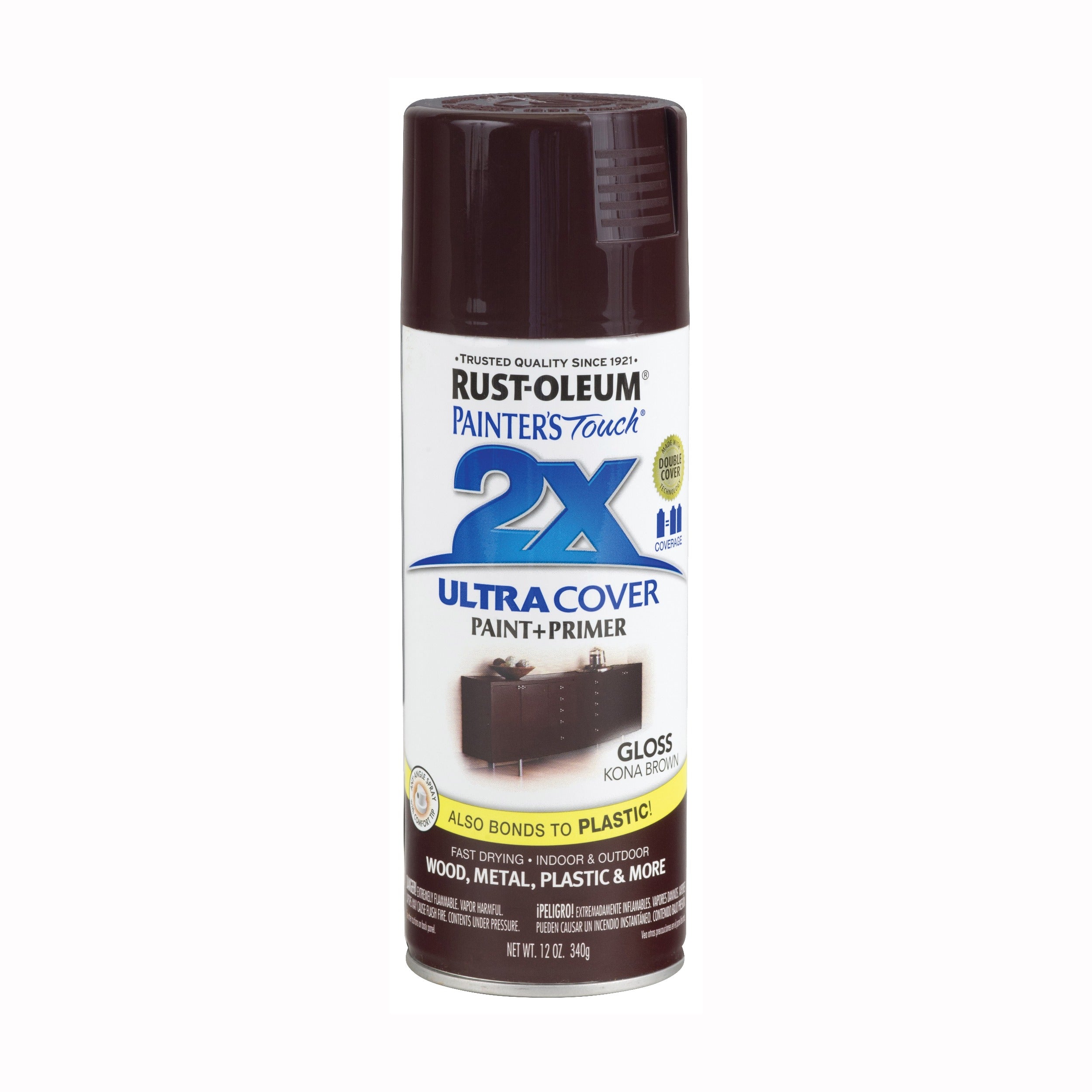 RUST-OLEUM Rust-Oleum 249102 Painter's Touch 2X Ultra Cover Spray Paint 12 oz Can Any-Angle