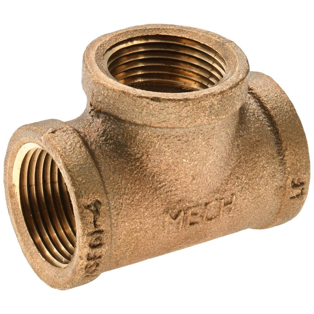 VALUE COLLECTION Value Collection 553-005NL Brass Pipe Tee 1 Inch Mpt