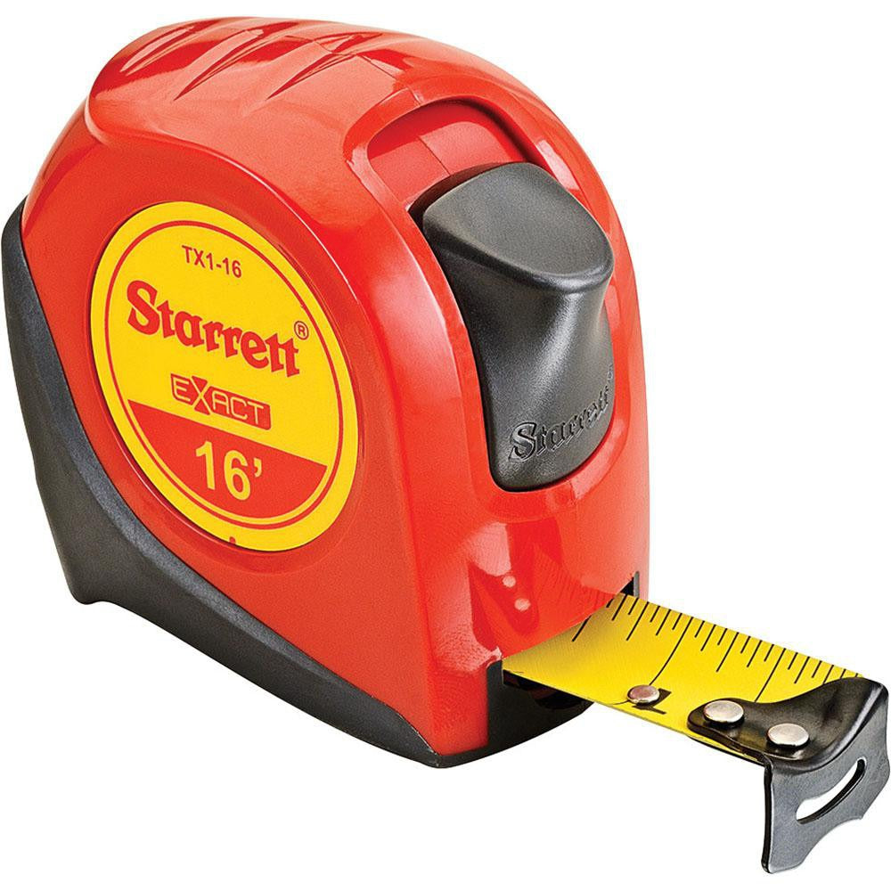 STARRETT Starrett 30653 Tape Measure 16 Ft Yellow Blade