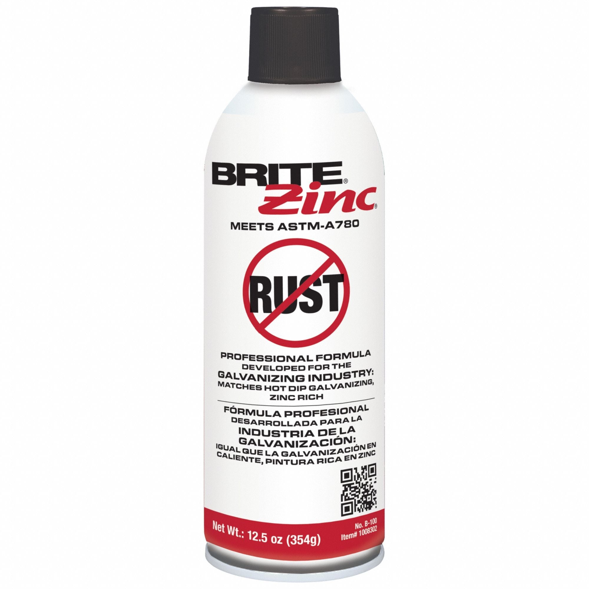 WELD-AID Weld-Aid B-100 Brite Zinc Galvanizing Compound 12.5 oz (Aerosol)