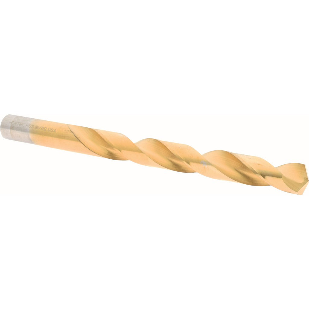 HERTEL Hertel 84579861 Jobber Drill Bit 15/32 in 135 Deg Hss Tin