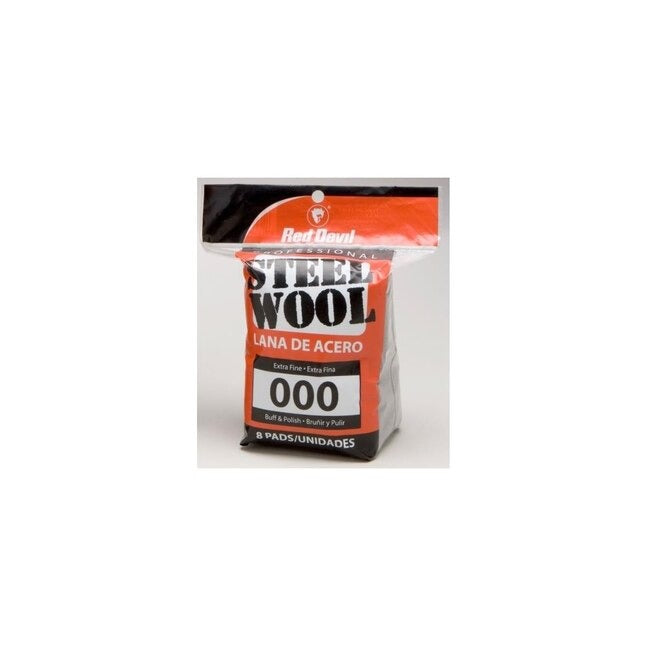 RED DEVIL Red Devil 0321 Steel Wool Extra Fine #000 8 Pack