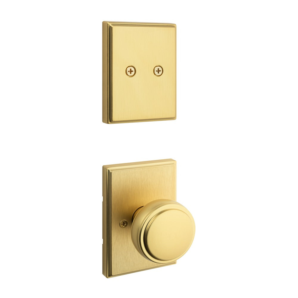 KWIKSET Kwikset 973SOKTRCT-4 Dummy Sora Knob Satin Brass