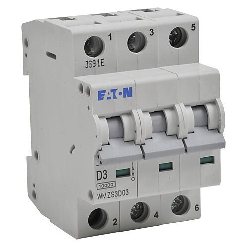 EATON Eaton WMZS3D03 Miniature circuit breaker 3 A (3 Pole) FAZ-D3-3