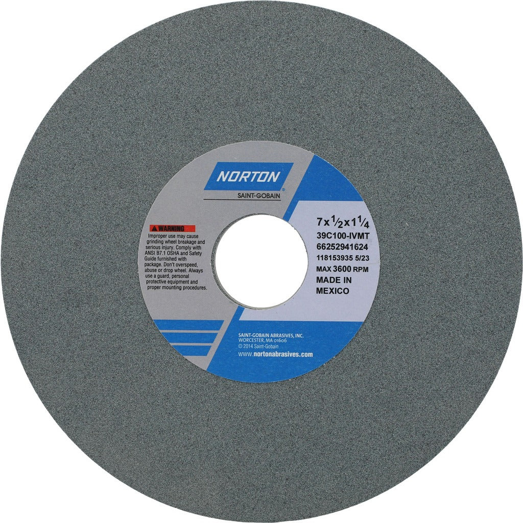 NORTON Norton 66252941624 Surface Grinding Wheel 7in 100 Grit
