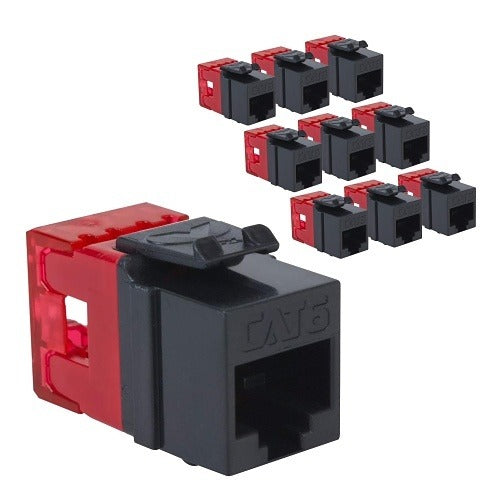 ICC Icc IC107F6TBK Cat6 Hd Keystone Jack Module Black 10 Pack