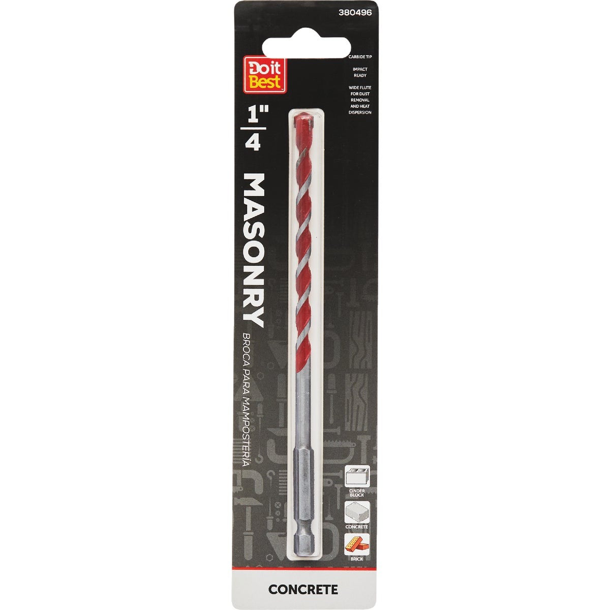BSC PREFERRED Bsc Preferred QJDIB-MB-007 Carbide Masonry Drill Bit