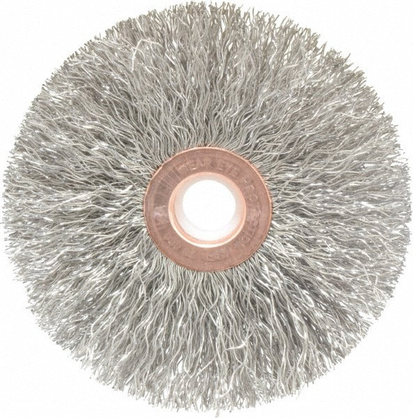 WEILER Weiler 93666 Wheel Brush 3 in Stainless Steel Crimped