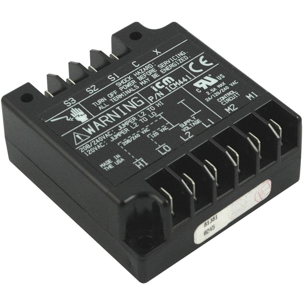 ICM CONTROLS ICM CONTROLS ICM441 3-Phase Motor Protector 190-600 VAC Anti-Short Cycle Time Delay