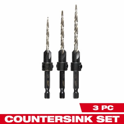 MILWAUKEE Milwaukee 48-13-5003 3 Piece Countersink Drill Bit Set