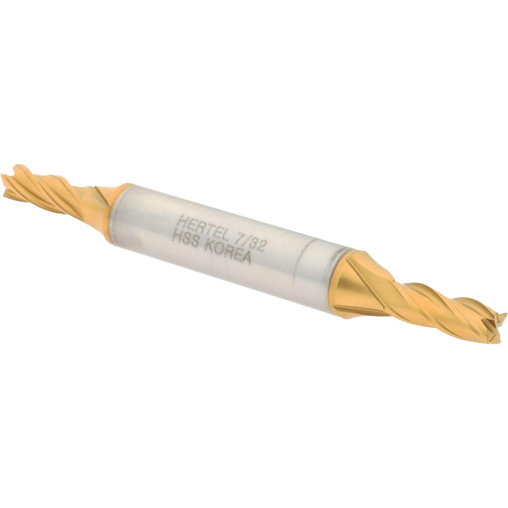 HERTEL Hertel E8053014 Square End Mill 7/32 in 4 Flute Hss Tin