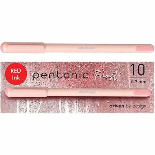 PENTONIC Pentonic PNTPEN13087 Ballpoint Pen 0.7mm Red Box of 10