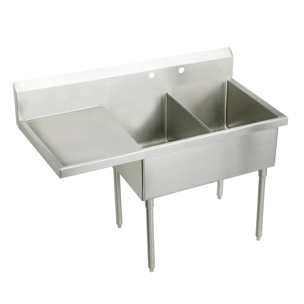 BSC PREFERRED Bsc Preferred SS8248LOF2 Double Compartment Scullery Sink