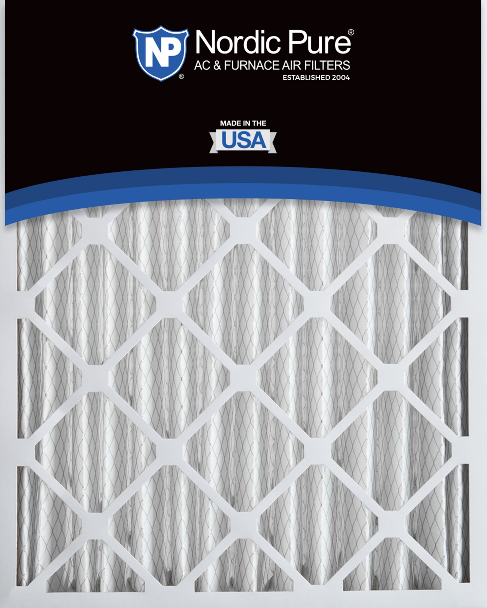 NORDIC PURE Nordic Pure 20x25x4M12-2 Pleated Merv 12 Air Filter 2 Pack