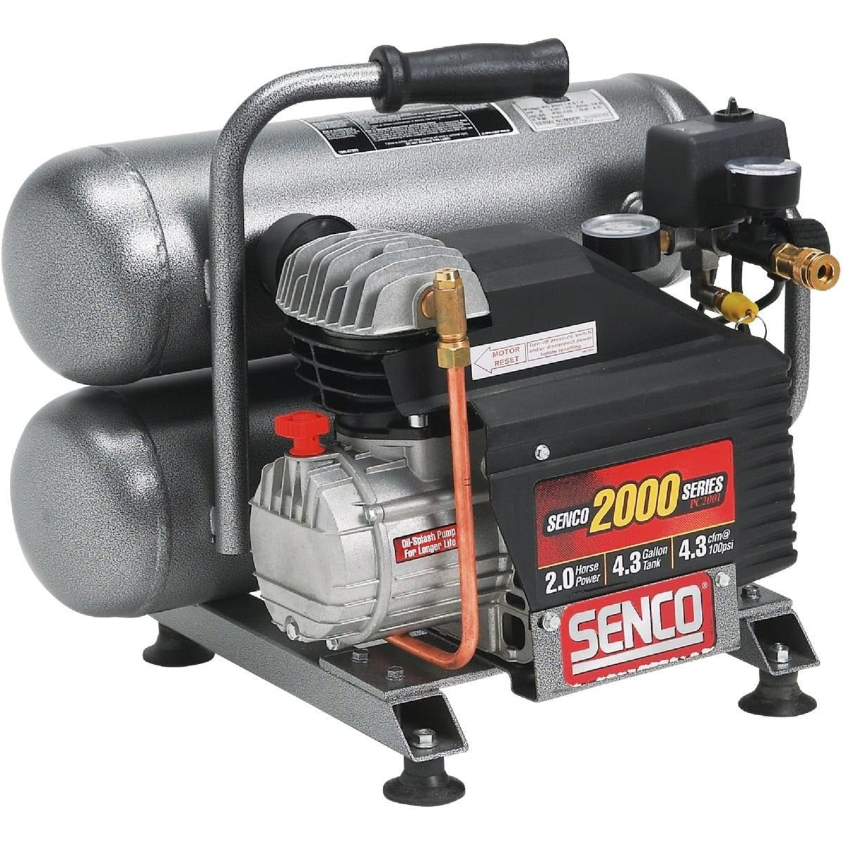SENCO SENCO PC1131 Portable Twin-Stack Air Compressor 4.3 Gallons 125 psi