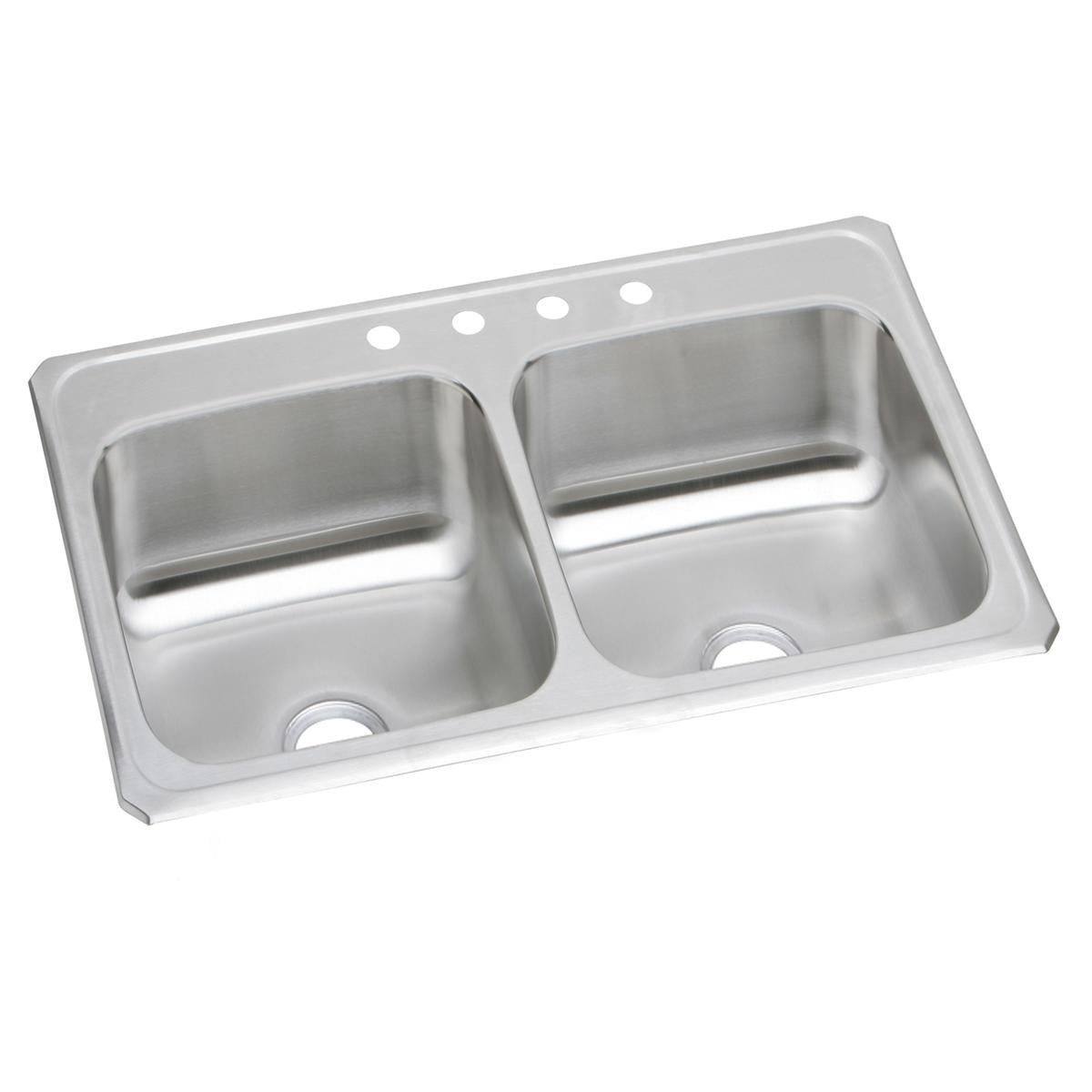 BSC PREFERRED Bsc Preferred CR33214 Double Bowl Kitchen Sink 33 Inches