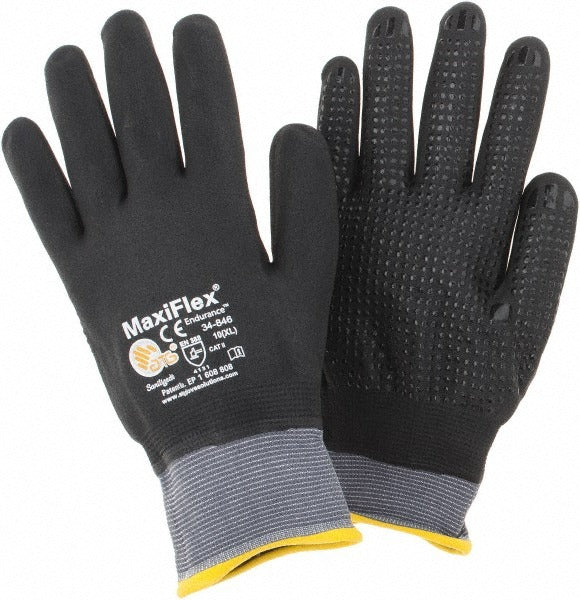 ATG Atg 34-846/XL Work Gloves Xl Nitrile Coated Nylon Gray