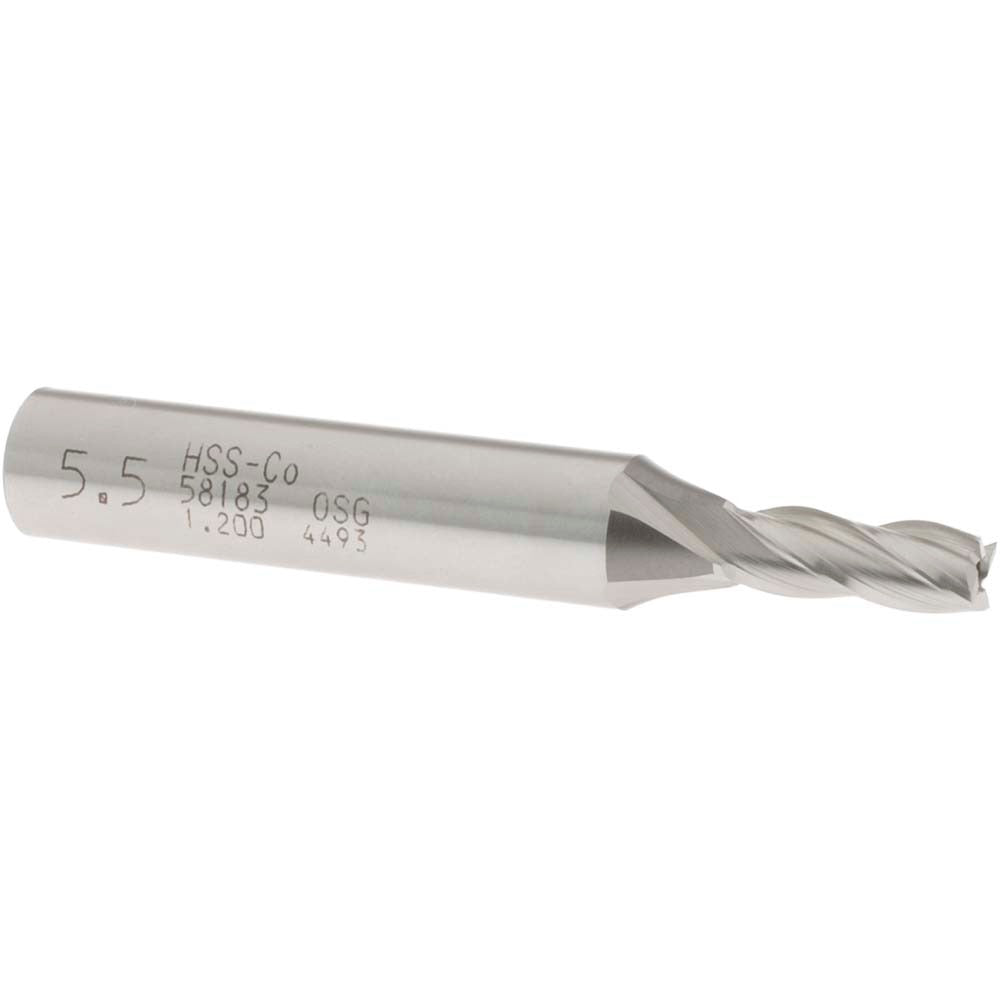 OSG Osg 5818300 Square End Mill 0.2165 in 4 Flute Cobalt