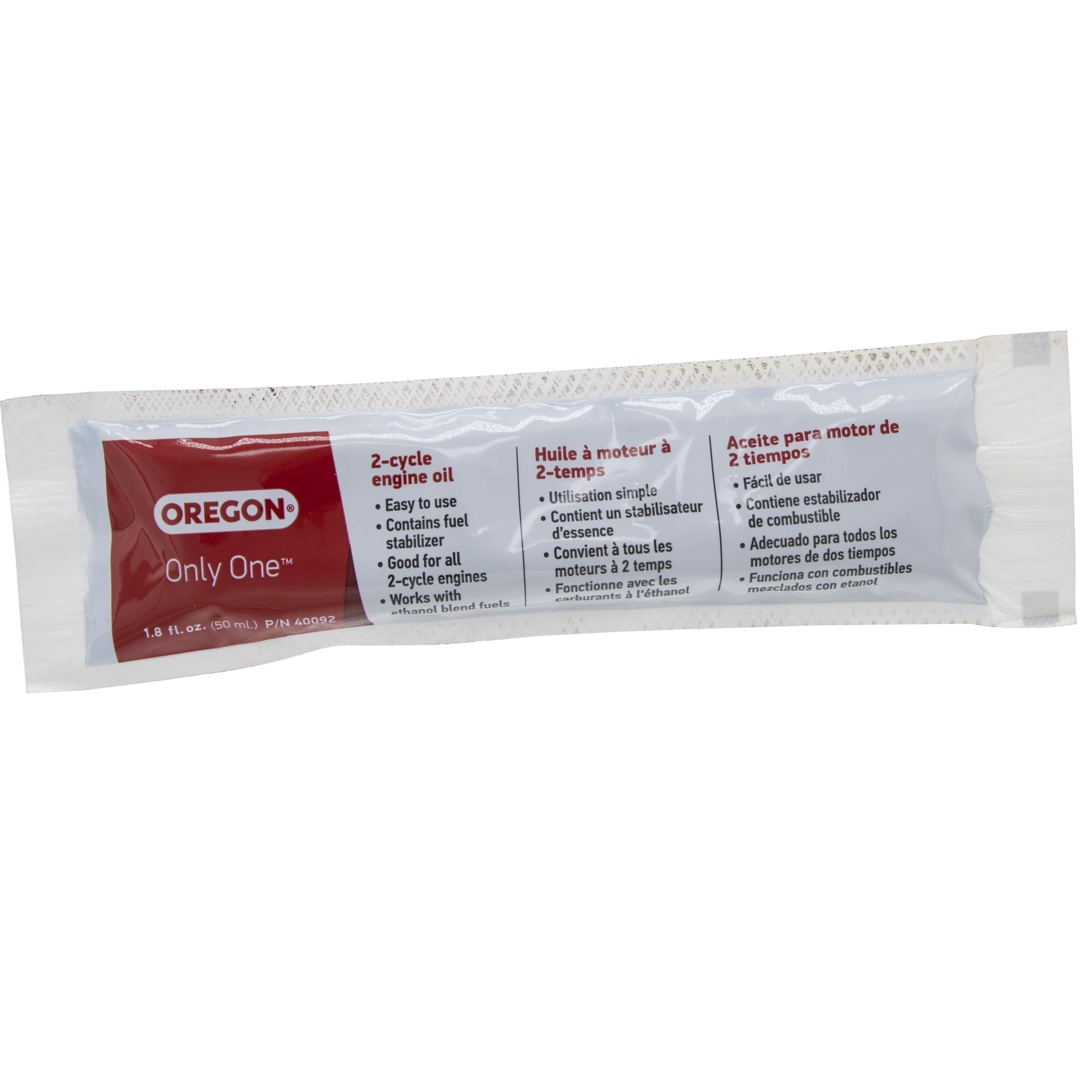 OREGON Oregon 40092 Only One 2-Cycle Engine Oil 1.8 oz Pouch Replacement 40092