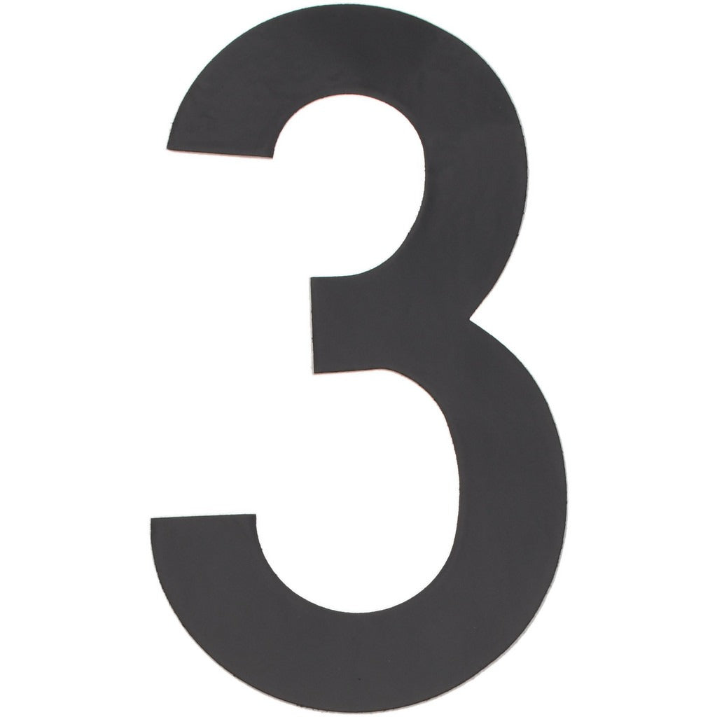 STRANCO Stranco DBV-3-3-10 Vinyl Number Label 3 in Black Blue 10pk
