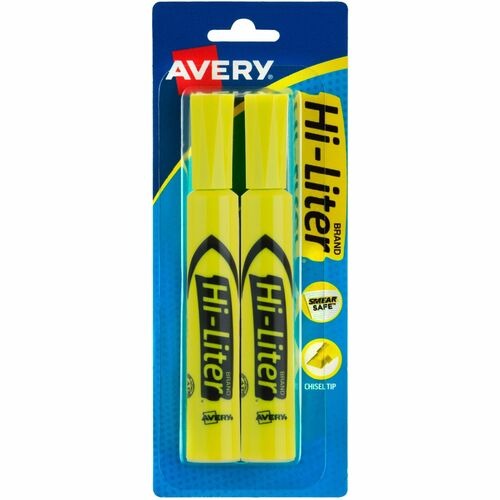 AVERY Avery AVE24081 Chisel Tip Highlighter Pack of 2