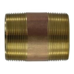 MIDLAND INDUSTRIES Midland Industries 40175 Brass Pipe Nipple 2 in Mpt 18 in