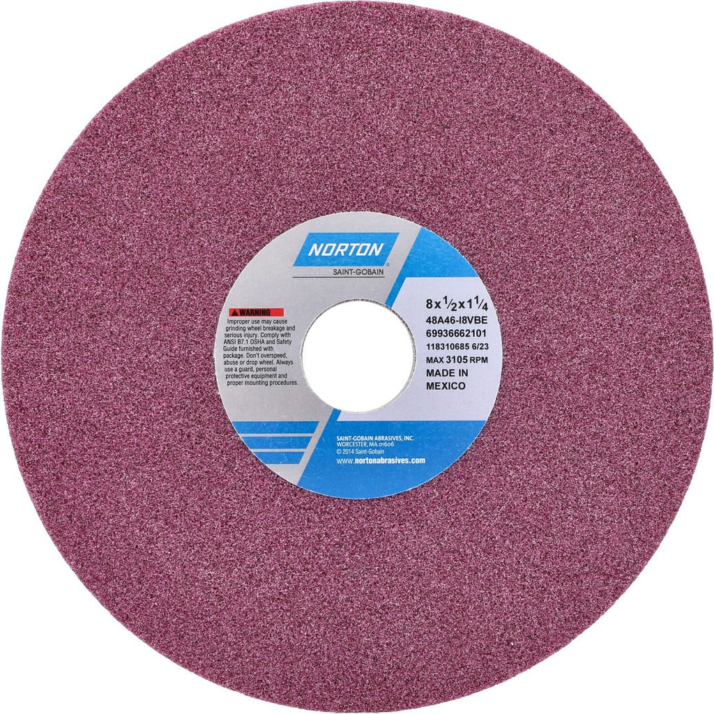 NORTON Norton 69936662101 Surface Grinding Wheel 8 in 46 Grit