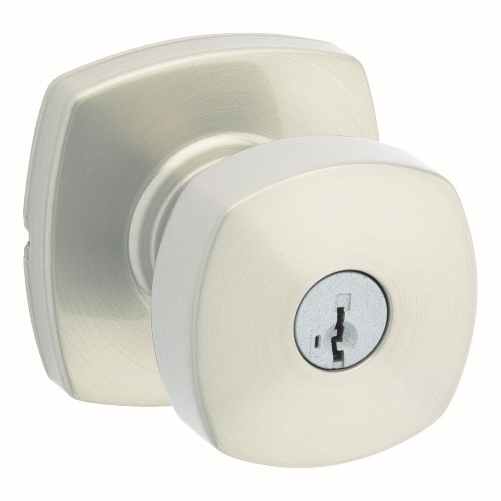 KWIKSET Kwikset 740AYKMDT-15S Arroyo Entry Knob Lock Smartkey Satin Nickel