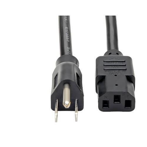 TRIPP LITE Tripp Lite P007-010 Ac Power Cord C13 5-15P 15A 14AWG